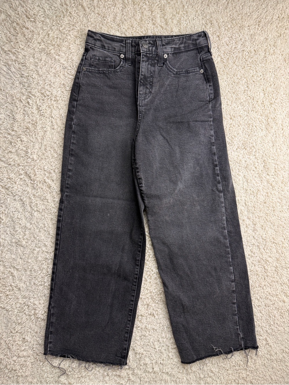 Sz 2 High-Rise Skater Wide-Leg Jeans